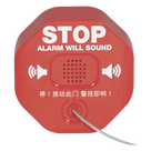 Alarma para Extintor / Sirena 95/105 dB / Detección por Remoción / Alimentación Dual 9V y 12-24 VDC / Carcasa de Policarbonato