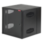 Gabinete AccessPlus  26 UR de Montaje en Pared de 19in, Rieles Numerados y Roscados #10-32, Puerta con Ventana de Seguridad, 600 mm de Ancho, 637 mm de Profundidad, Color Negro