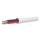 Cable para Alarma / 4 Conductores / 22 AWG / CCA / Bobina 100 m (328 ft) / Forro Blanco Resistente a UV
