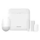 Kit de Alarma Inalámbrica / 48 Zonas / GSM 3G/4G Dual SIM / Wi-Fi 2.4 GHz / Hub con Batería de Respaldo / 1 PIR / 1 Contacto Magnético Slim / 1 Control Remoto