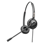Diadema binaudal (duo) con tecnología antishock para teléfonos IP FANVIL y Polycom con micrófono de cancelación de ruido, larga durabilidad