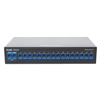 e-Lighten Splitter Pasivo 2/16, Puertos PON SC/UPC, Frecuencias soportadas de 1260nm a 1650nm con hasta 500 mW de Potencia de Entrada