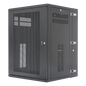 Gabinete PanZone de Montaje en Pared, de 19in, Puerta Ventilada, 18 UR, 635mm de Profundidad, Color Negro