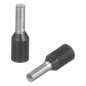 Ferrule Aislado Para Cables 16 AWG, PIN de 6 mm de Longitud, Mango Color Negro, Paquete de 500 Piezas.