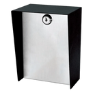Gabinete para Montaje en Poste / Acero 1.2 mm / Pintura en Polvo / IP65 / Placa Frontal de Acero Inoxidable / 128x170x94 mm