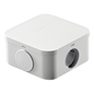 Caja Estanca de PVC Para Derivación y Conexión, 4 Entradas, Tapa a Presión, 100x106x53 mm (Área interna), Uso Exterior IP55, Material que no Propaga el Fuego, (línea Quadrix)
