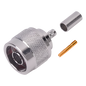 Conector N Macho Inverso de Anillo Plegable para cables RG-58/U, RG-142/U.