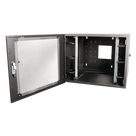 Gabinete de Pared 19in / 12 UR / Abatible / 610 mm (2 ft) de Profundidad / Carga 91 kg (200.6 lb) / Gestión de Cables Integrada