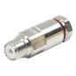 Conector UHF Hembra (SO-239) de Rosca para cable LP-450A, LDF4-50A, Bronce Blanco/ Plata/ Teflón.