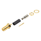Conector SMA Hembra Inverso / Chasis en D Plano, Anillo Plegable / Cable RG-316 .
