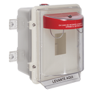 Protector Universal para Estación Manual / Policarbonato UV / Empotrado 4 pulgadas / NEMA 3R / -40°F a 250°F / UL/cUL/ADA