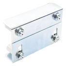 Guía Superior Ajustable / 4 Rodillos Nylon 30 mm / Acero Galvanizado / Puertas 35-62 mm / 2.27 kg