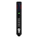 Chapa de Seguridad Electrónica / Doble Autenticación RFID y PIN / Lector Dual 125 kHz y 13.56 MHz / Sensor de Humedad Integrado / 200 Usuarios / LED de Alertas