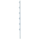Poste de Paso para Cerca Eléctrica / Tubo de Acero Galvanizado / 6 Aisladores / 1.4 m (4.6 ft) / Diámetro 25 mm (1 in) / Pintura Blanca Exterior