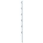 Poste de Paso para Cerca Eléctrica / Tubo de Acero Galvanizado / 6 Aisladores / 1.4 m (4.6 ft) / Diámetro 25 mm (1 in) / Pintura Blanca Exterior