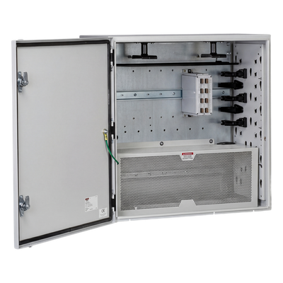 Gabinete de Zona de Instalación en Pared, Uso Industrial con Clasificación UL tipo IP66 y 4/12/4X, de 610 x 295 x 610 mm, de Acero, Color Gris