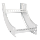 Curva Vertical Interior de Aluminio / Perfil Z / Peralte 3 1/4\" / Ancho 9\" / Radio 8\" / Ambientes Salinos