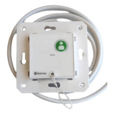 Módulo Asistencial de Empotrar IP67 / Material ABS Antimicrobiano / Botón Cancelación / Indicador Luminoso de Alarma y Presencia / RS485 / Compatible Cajas Europeas y Americanas
