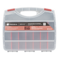 Caja Organizadora con 21 Divisiones Fabricada en Plástico de Alta Resistencia de 38x31x7 cm.