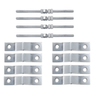 Kit de Soporte para Antena / Acero Estructural Galvanizado / Montaje Vertical u Horizontal / Uso Rudo Exterior / 4.9 kg