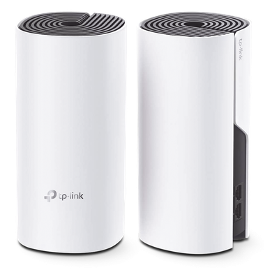 KIT 2 Routers Inalámbricos MESH Interior para Hogar / Doble Banda Wi-Fi 5 AC1200 Mbps / 2 Puerto Gigabit WAN/LAN / 2 Antenas Internas / Administración Mediante la App Deco (iOS, Android)