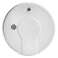 Alarma de humo por ionización 120 VAC/DC con respaldo de batería 9V, interconectable hasta 24 dispositivos, botón único Hush y prueba