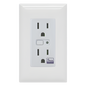 (ZWAVE) Tomacorriente con señal inalambrica Z-WAVE, compatible con HUB HC7, C8, puede ser un panel de alarma L5210, L7000 con Total Connect y Alarm.Com