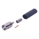 Conector Coaxial SMB Macho / Anillo Plegable / Contacto Hembra / Cables RG-174/U, 8216 / Cuerpo Niquelado / Aislante Teflón
