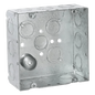 Caja Cuadrada 4 11/16 x 4 11/16\"/ Profundidad de 2- 1/8\"/ Cuenta 1 Entrada de 1/2\" y 15 TKO  (1/2\"-3/4\").