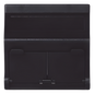 (KB80MD64/14) Placa Voz y Datos Inclinada con Guardapolvo y Adaptador Doble para RJ45 Keystone - Color Grafito