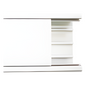 Canaleta con tapa en color blanco de PVC auto extinguible 100 x 52 x 2500mm (5501-01250)