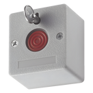 Botón de Pánico Cableado / NA/NC Configurable / ABS Retardante al Fuego / 49.5 x 53.5 x 32.5 mm / 40 g