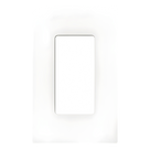 Placa de Pared Screwless / 1 Espacio (1 Gang) / Acabado Satinado Snow / Perfil Delgado 0.30 in (7.6 mm) / Apertura Estilo Designer