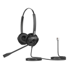 Diadema Binaural Profesional / Audio HD Wideband 50 Hz - 8 kHz / Cancelación Pasiva de Ruido / Conexión RJ9 / Brazo Ajustable 260° / Peso 95 g
