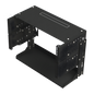 Rack Abierto de montaje en Pared, de 19in, 5 Unidades de rack, Profundidad Ajustable (8\" a 12\") con Charola de Uso Múltiple.