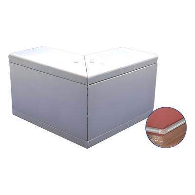 Esquinero exterior de aluminio,  para canaleta INKA100 (8110-80001)