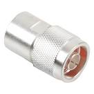 Conector Coaxial N Macho / Compatibilidad RG-8/U, RG-213/U, RG-214 / Conductor AWG-11/13 / Cuerpo Bronce Plateado / Contacto Oro / Aislante Teflón