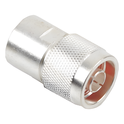 Conector Coaxial N Macho / Compatibilidad RG-8/U, RG-213/U, RG-214 / Conductor AWG-11/13 / Cuerpo Bronce Plateado / Contacto Oro / Aislante Teflón