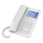 Teléfono IP Hotelero con pantalla LCD a color, 2 líneas SIP con 2 cuentas, codec Opus, IPV4/IPV6, color blanco, con gestión en la nube GDMS