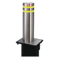 Pilona o Bolardo Neumático / 100% Acero Inoxidable / Alta Velocidad / 275MM Diámetro / Acabado de Lujo