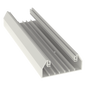 Base para canaleta T-70, de PVC rígido, con orificios perforados para montaje, 103.3 x 44.9 x 2400 mm, Color Blanco Mate