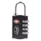Candado de Combinación Maletero Negro TSA / Medida 30 mm/ / Nivel de seguridad 3 / Discos Programables.