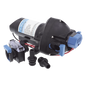 Bomba controlada por presión Par Max a 12 Vcd, caudal de 2 GPM, presión máxima 35 psi, para manguera de entrada con orificio de 38 mm (1½”), manguera de descarga con orificio de 25 mm (1”)