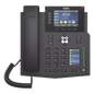 Teléfono IP Empresarial con Estándares Europeos, 16 líneas SIP con pantalla LCD a color 3.5\", 30 teclas DSS/BLF, puertos Gigabit, IPv6, Opus y conferencia de 3 vías, PoE/DC
