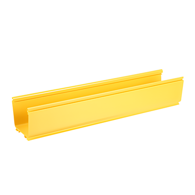 Canaleta FiberRunner™ 4X4, de PVC Rígido, Color Amarillo, 3 m de Largo