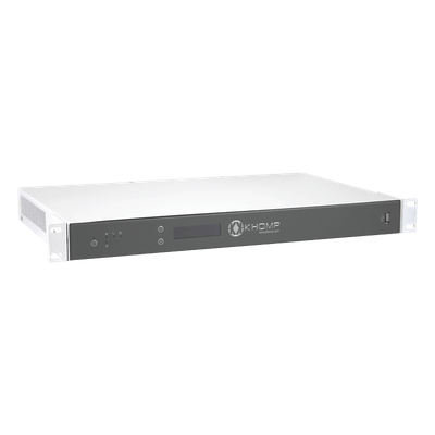 Servidor con IP-PBX 3CX integrado con 3 ranuras para módulos E1, GSM 2G y 3G, FXS/FXO, hasta 46 canales y soporta hasta 128 llamadas simultáneas