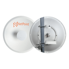 Antena Direccional Parabólica / 27 dBi / 4.9-7.2 GHz / Dual Polaridad Slant 45°/90° / 39.6 cm / Radomo Integrado
