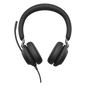 Jabra Jabra Evolve 2 40, Auricular stereo versión UC con aislamiento de ruido, conexión USB-A y indicador de ocupado (Busylight) (24089-989-999)