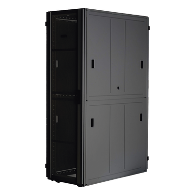 Gabinete FlexFusion™ XGL (Light) para Centros de Datos, 42 UR, 600 mm de Ancho, 1200 mm de Profundidad, Fabricado en Acero, Color Negro
