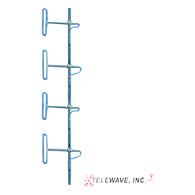Antena Base VHF, de 4 Dipolos, rango de frecuencia 138 - 174 MHz.